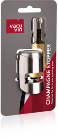 Vacuvin vacu vin champagne stopper zwart – herbruikbare champagnestopper – luchtdichte afsluiting voor champagne en prosecco