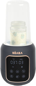 Béaba multi milk flessenwarmer - 5-in-1 flesverwarmer en sterilisator met touchscreen - opwarmen au bain-marie of snel met stoom - ontdooien van moedermelk en verwarmen van potjes - instelbare tijd en temperatuur - grijs
