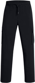 Under armour ua vibe woven cargo pants-blk heren sportbroek - zwart - wit s