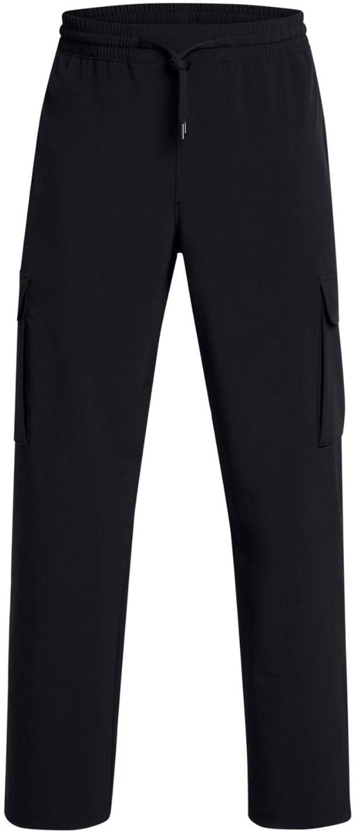 Under armour ua vibe woven cargo pants-blk heren sportbroek - zwart - wit s