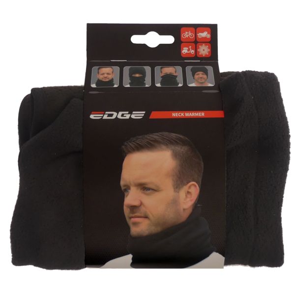 Multifunktionaler Nackenwärmer Edge – Polyester – Schwarz