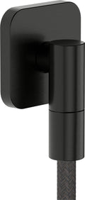Hansgrohe fixfit fine q muuraansluitbocht zonder terugslagklep brushed black chrome