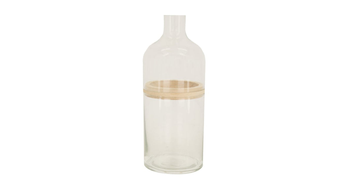 Vase glass ø12x28.7cm transparent