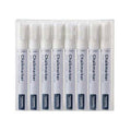 Quantore krijtstift europel wit, 8st.