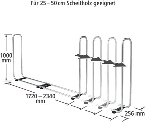 Wolfcraft stapelhulp | voor brandhout | 1 stuk - 5122000