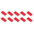 Rechthoekige magneten franken 5x2.3 cm rood
