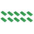 Rechthoekige magneten franken 5 x 2,3 cm groen