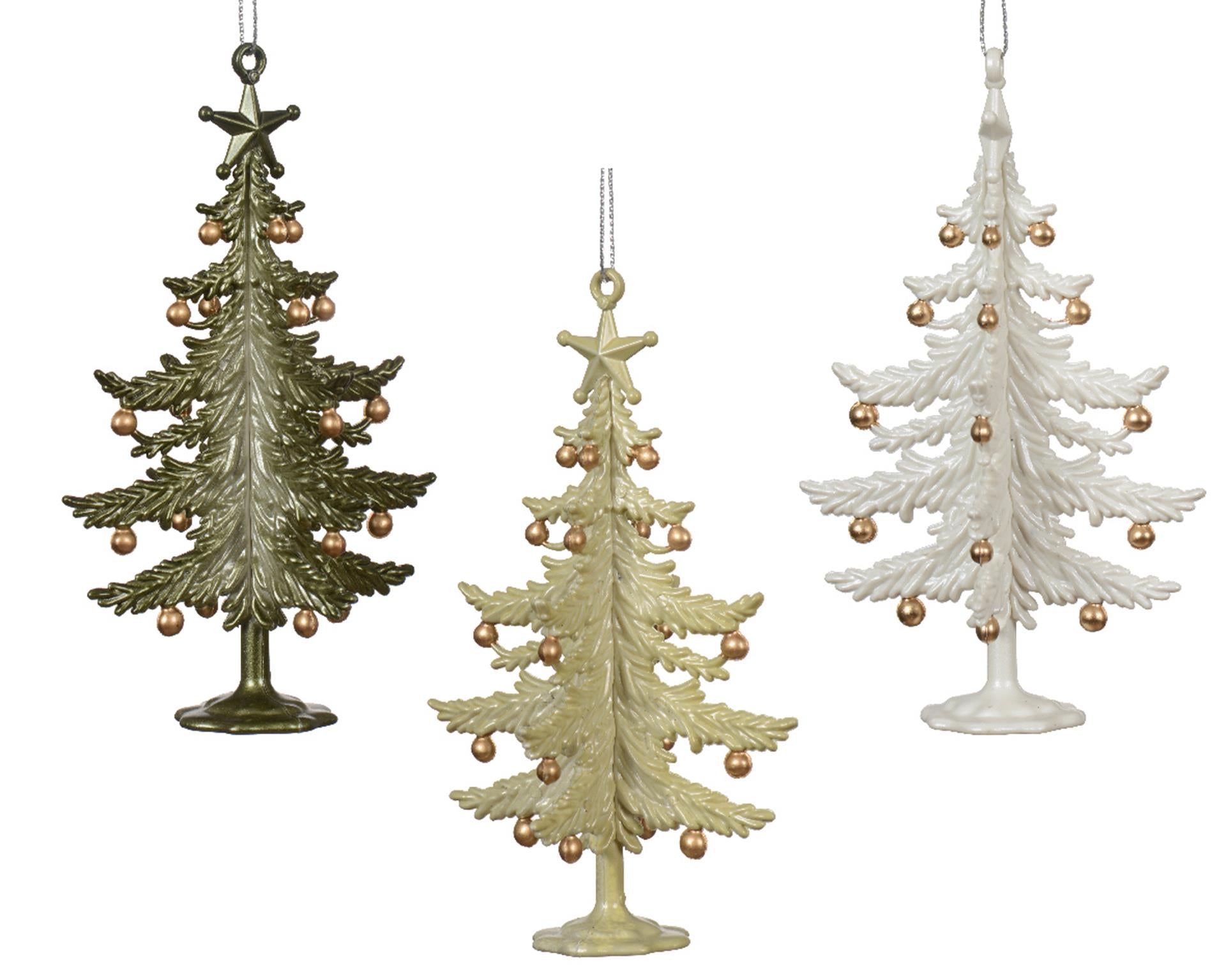 Decoris kersthanger boom kunststof 13cm