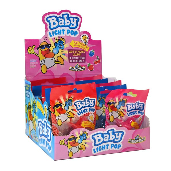 Funny candy baby light pop (12 stuks)