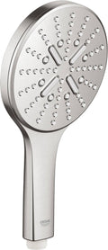 Grohe rainshower smartactive 130 handdouche - 13 cm - 3 straalsoorten - supersteel - 26574dc0