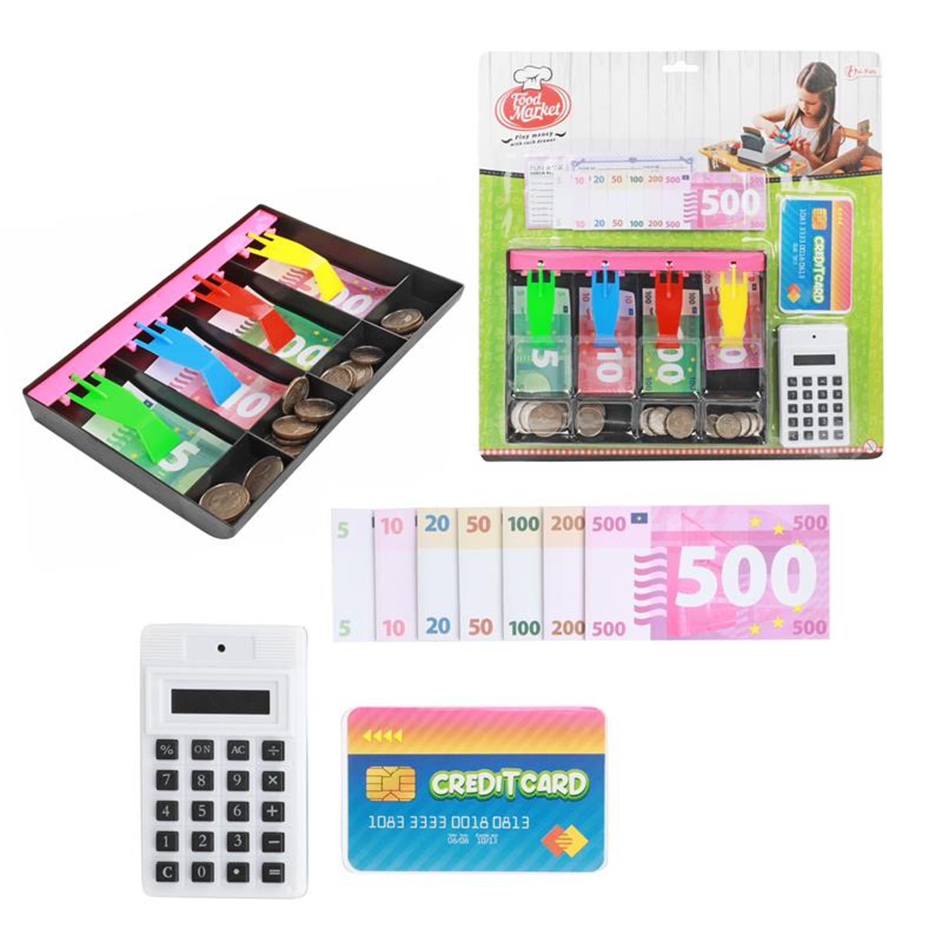 Toi-toys toi toys food market geldlade met euros