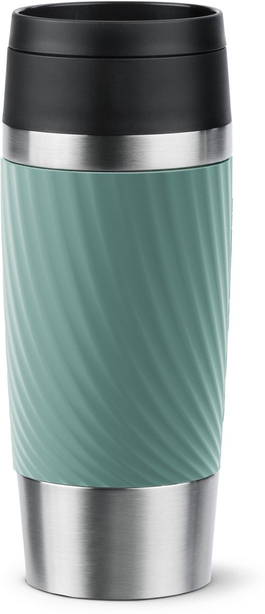 Tefal travel mug classic twist n2024310 - thermosfles - 360 ml - groen - isolerend - lekvrij