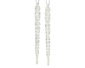 Decoris kersthanger ijspegel glitter 14cm 2 st.