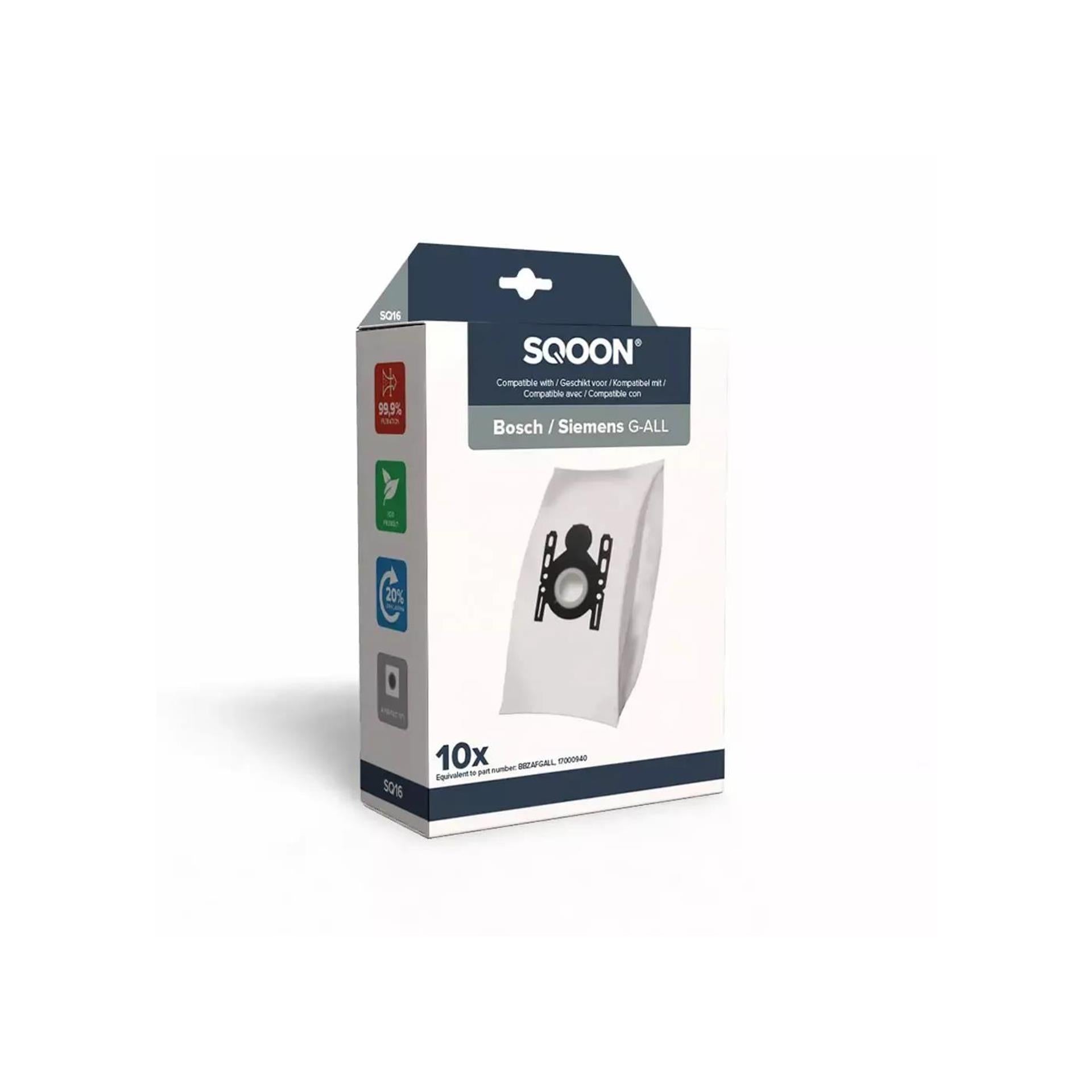 Sqoon stofzuigerzak bosch siemens g-all 10st
