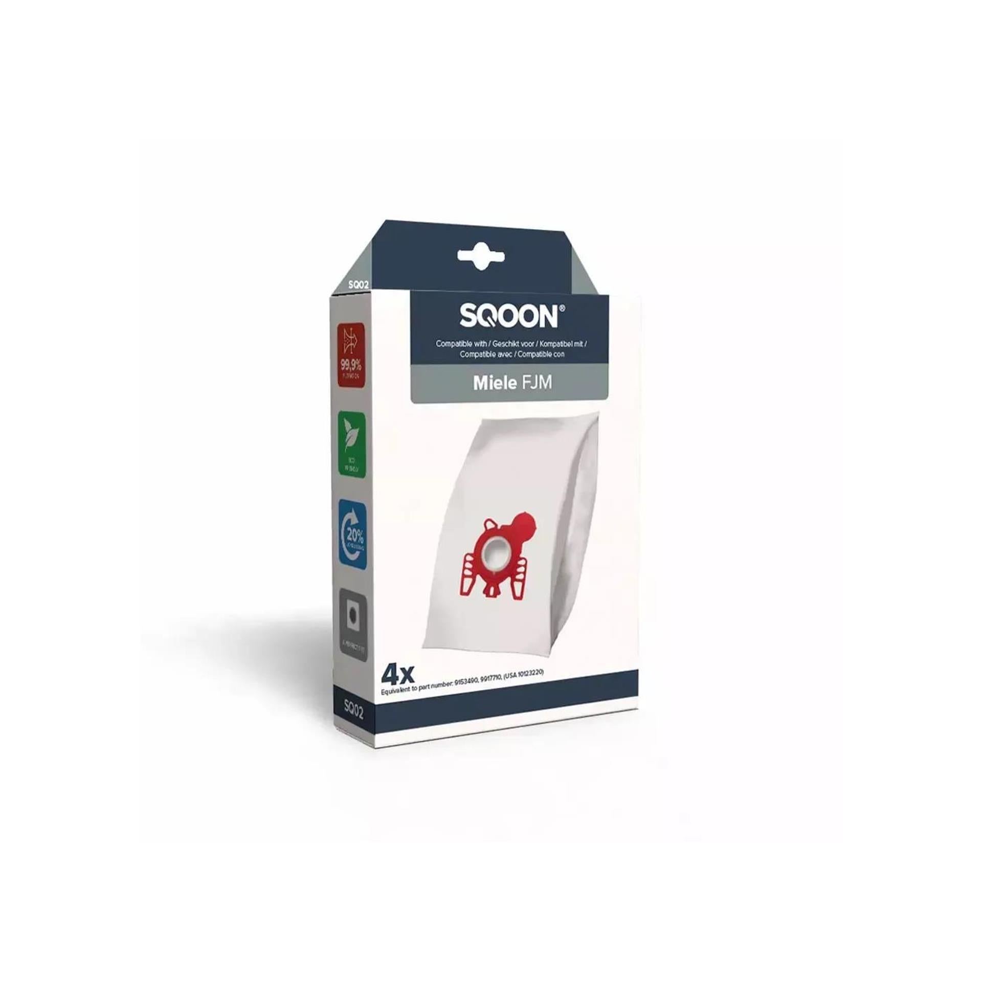 Sqoon stofzuigerzak miele fjm 4st