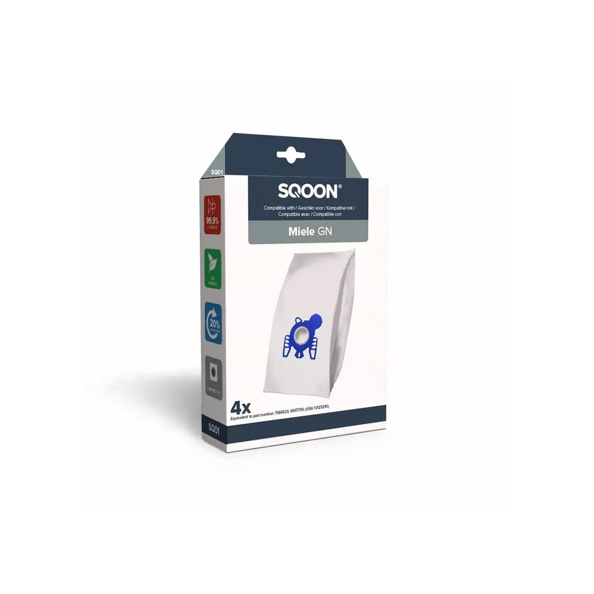 Sqoon stofzuigerzak miele gn 4st