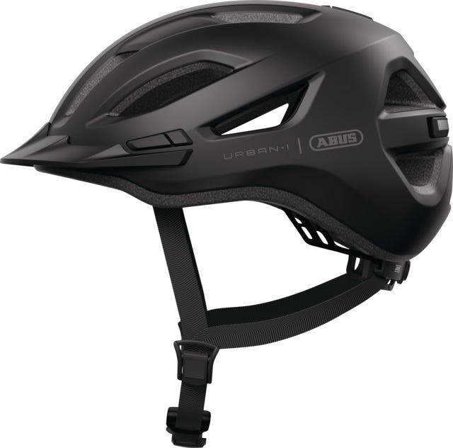 Abus fietshelm urban-i 4.0 lr velvet black s - 51-55 cm - zwart - geschikt voor gebruik op elektrische fietsen - stadsfietsen - 240 g