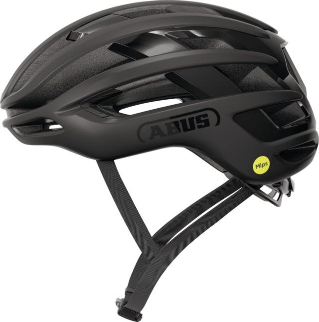 Abus Airbreaker 2.0 MIPS Helm, samtig schwarz, Größe L (57-61 cm)