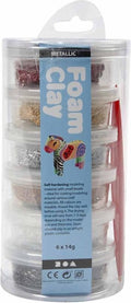 Foam clay ®, 6x14 gr, kleuren assorti