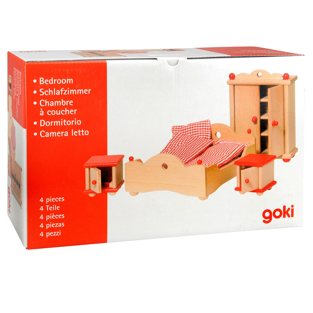 Goki Puppenhausmöbel Schlafzimmer