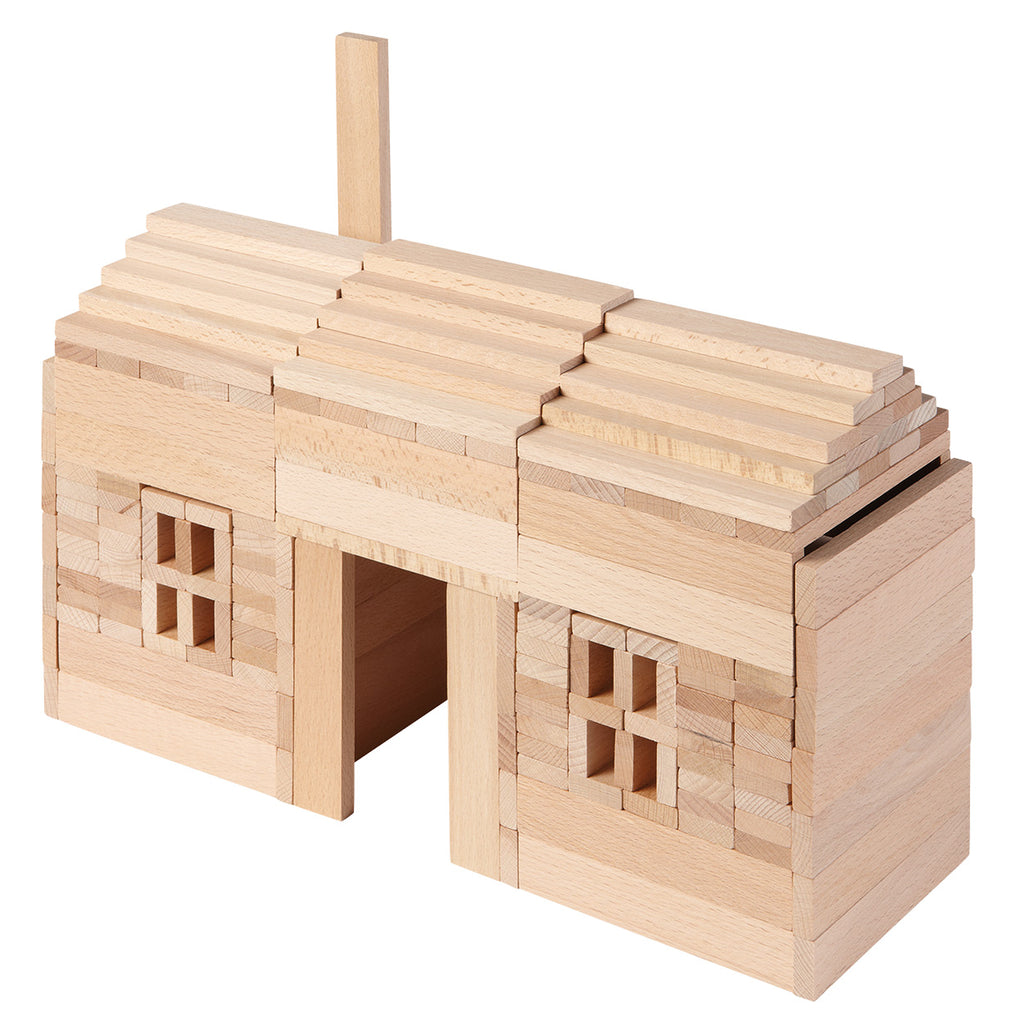Goki houten bouwplankjes, 200dlg.