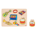 Goki Pickelpuzzle-Musikinstrumente mit Klang, 5-teilig.
