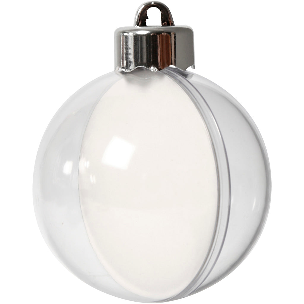 Creativ Company Deko Bälle transparent 6 cm, 8 Stk.