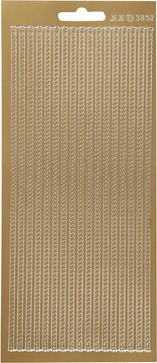 Creativ company creotime foliestickers rand 17 stuks goud 21 cm