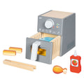 Goki houten speelgoed airfryer met accessoires - 16dlg.