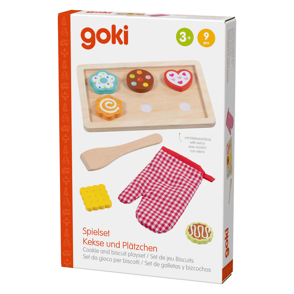 Goki houten koekjes bakken set - 9dlg.