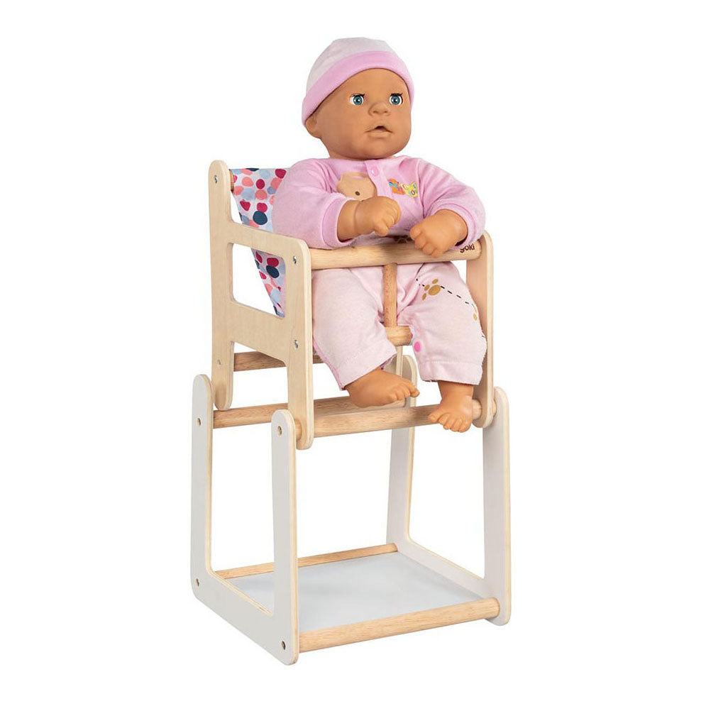 Goki Puppenstuhl aus Holz mit Tisch 2 in 1