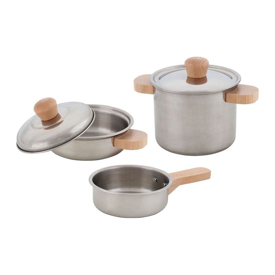 Goki Pfannen-Kochset aus Metall, 5-teilig.