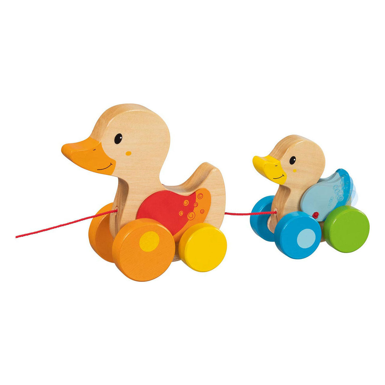 Goki Holz-Tiere zum Nachziehen: Ente