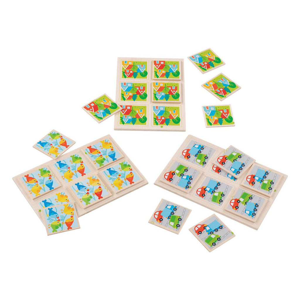 Goki Memory-Spiel aus Holz, 36 Teile.