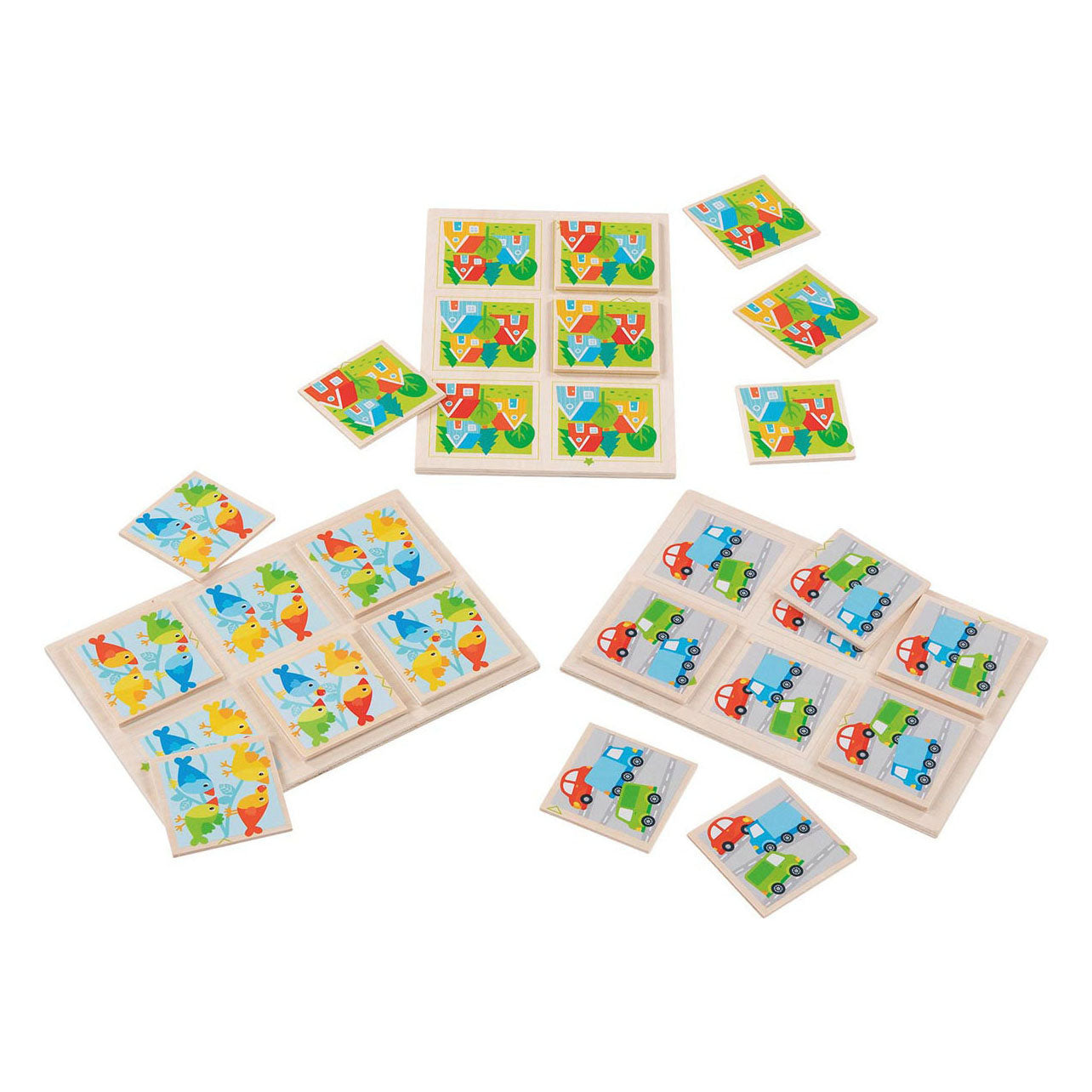 Goki Memory-Spiel aus Holz, 36 Teile.