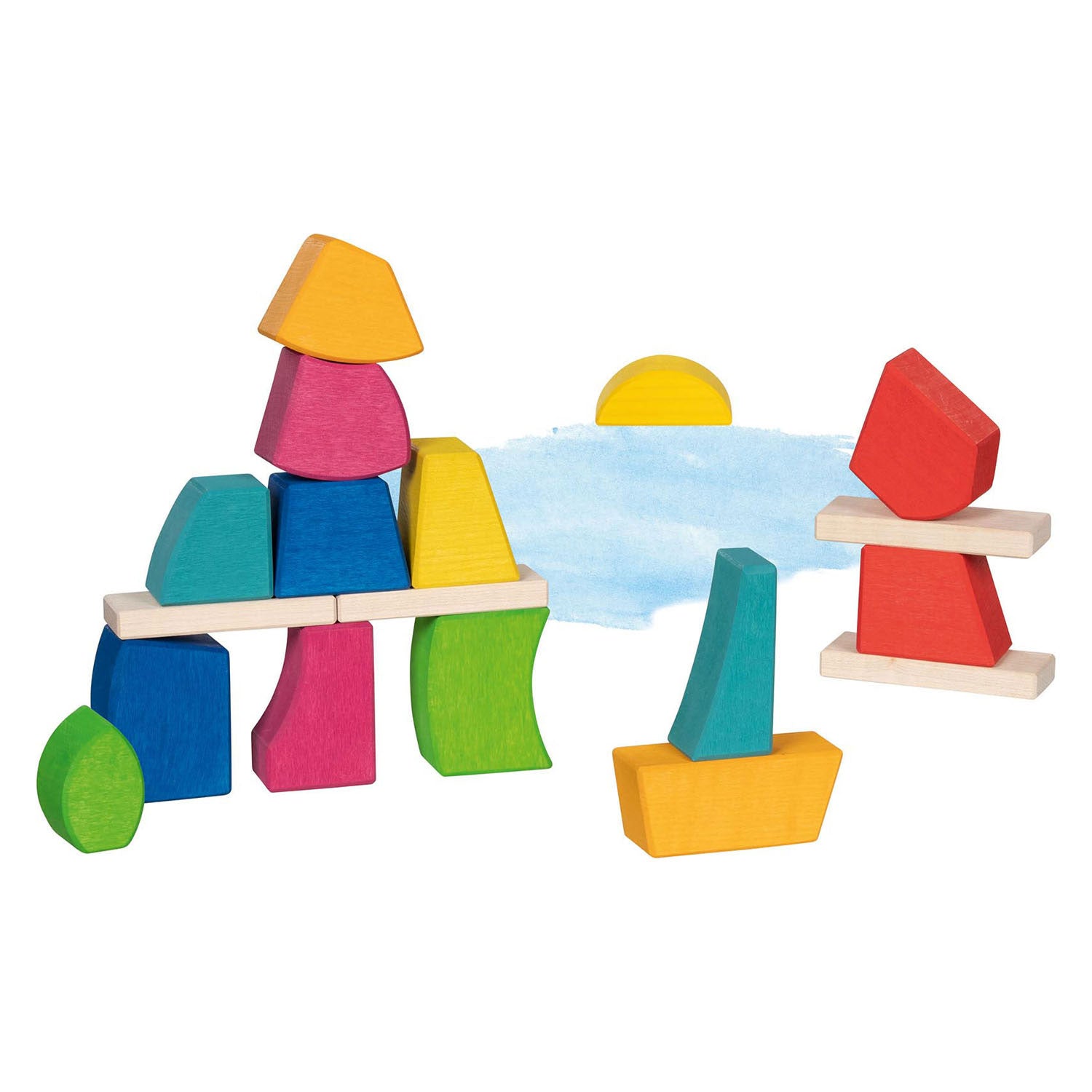 Goki Holzbausteine ​​Creo, 14dlg.