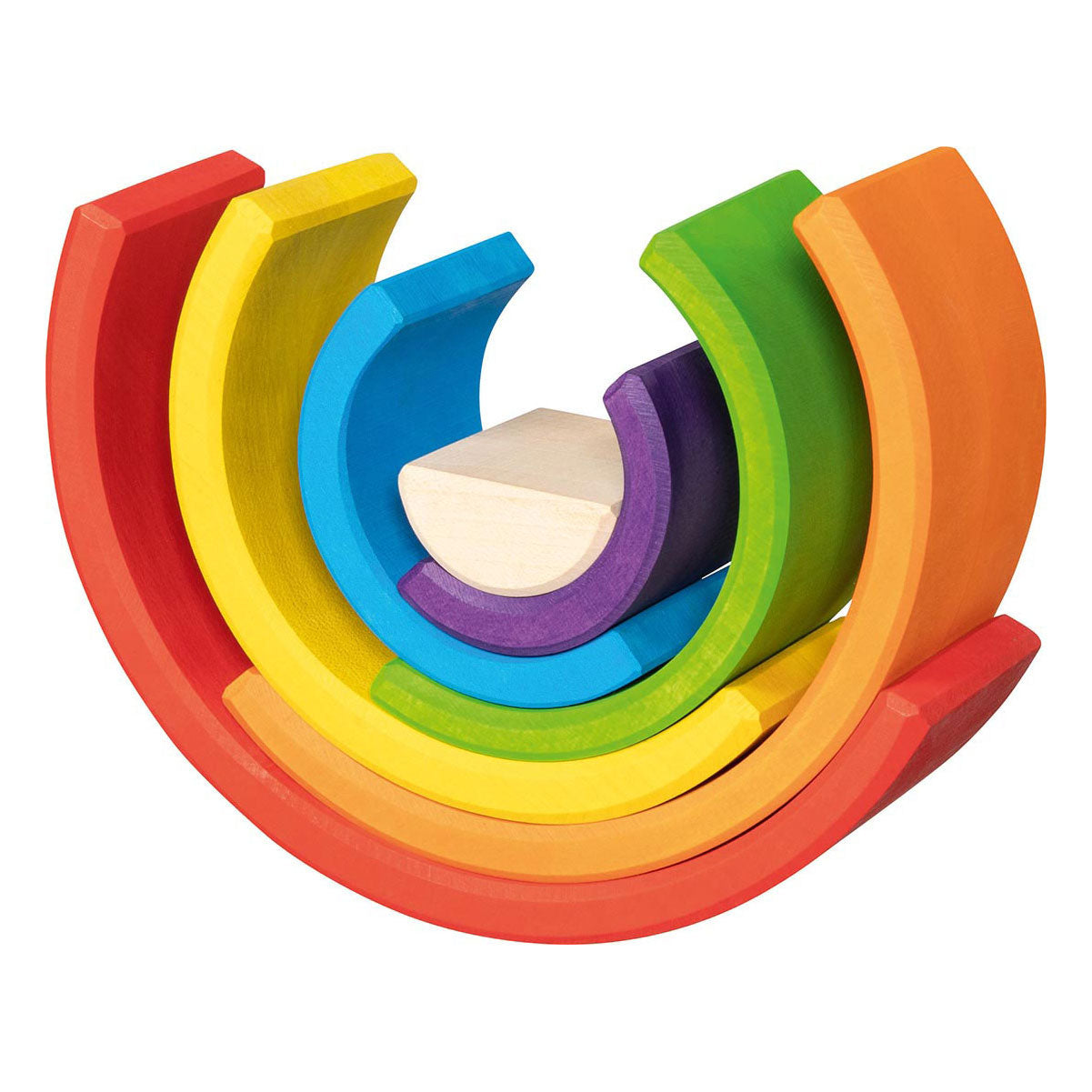 Goki Holzbausteine ​​Regenbogen, 5 Stück.