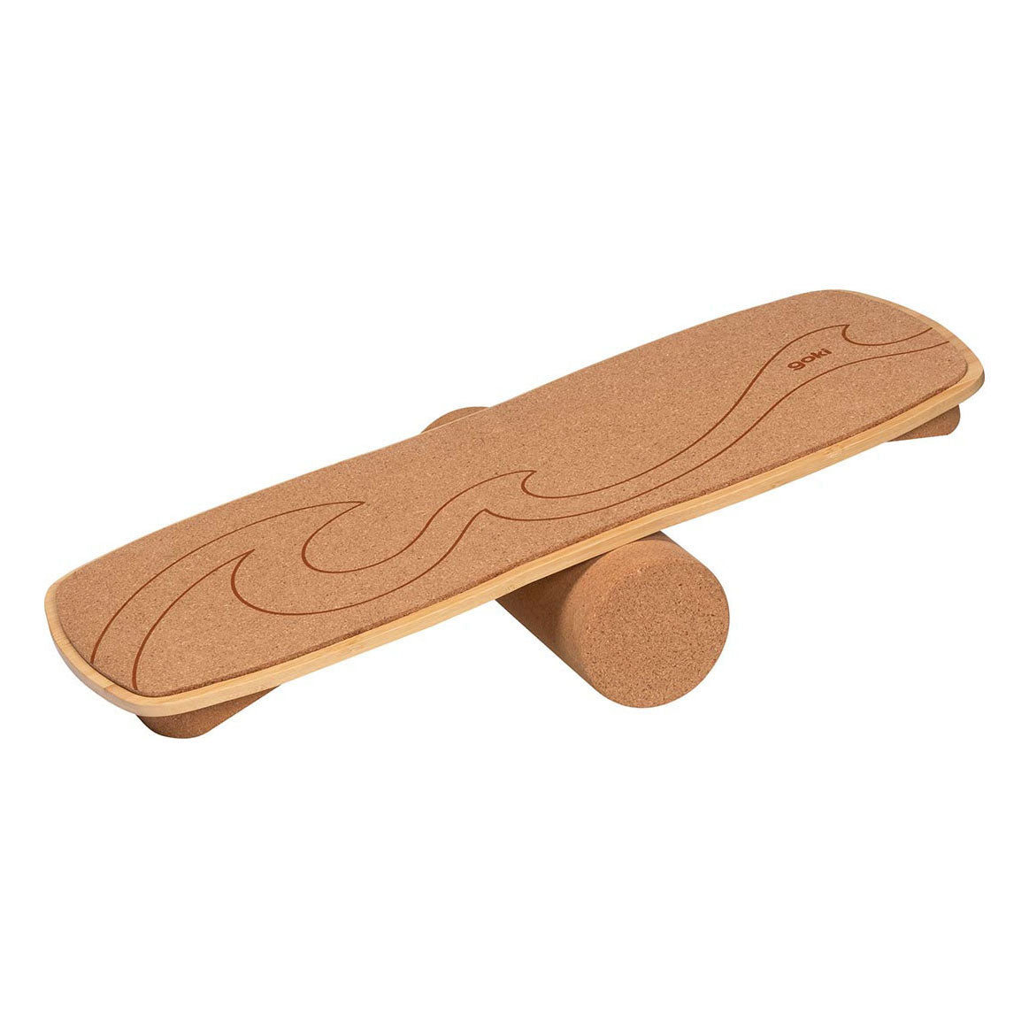 Goki Balance Board aus Holz, Waikiki Beach, 2-teilig.