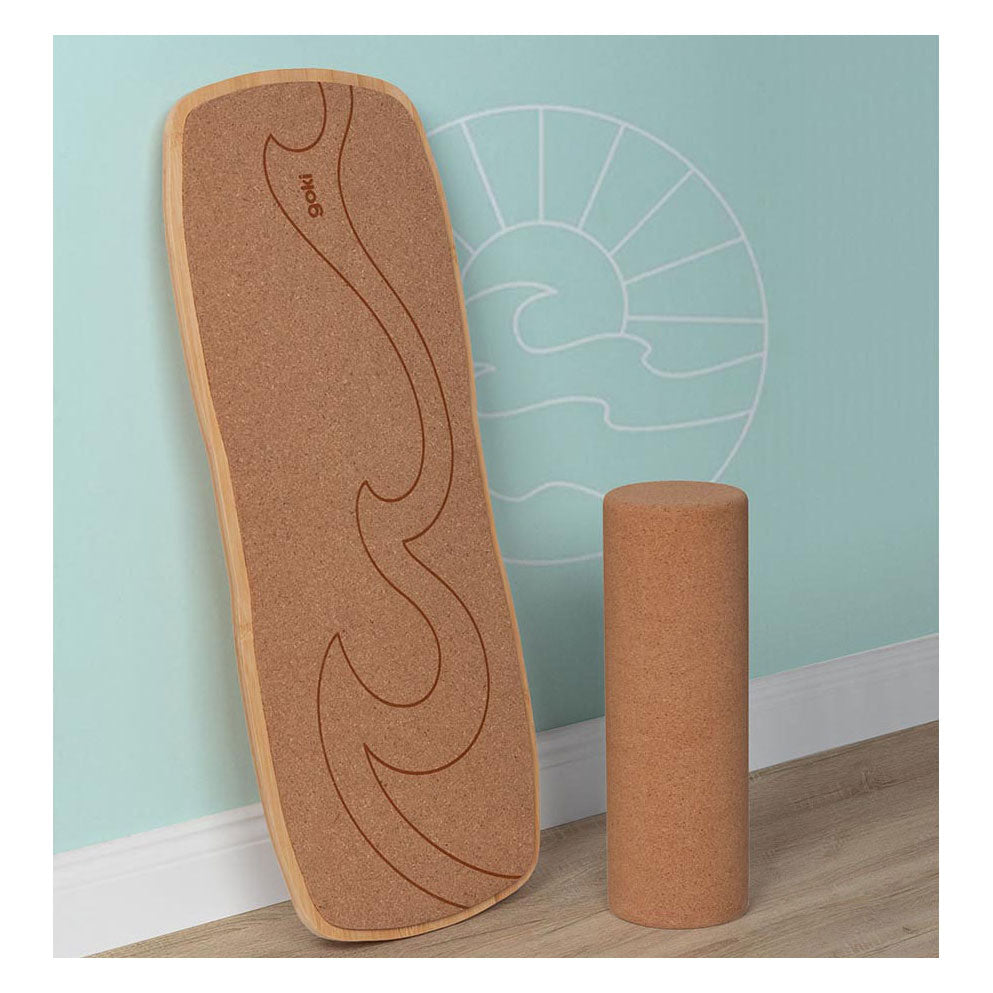 Goki Balance Board aus Holz, Waikiki Beach, 2-teilig.