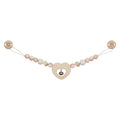 Goki Kinderwagenkette aus Holz in Herzform mit Clips