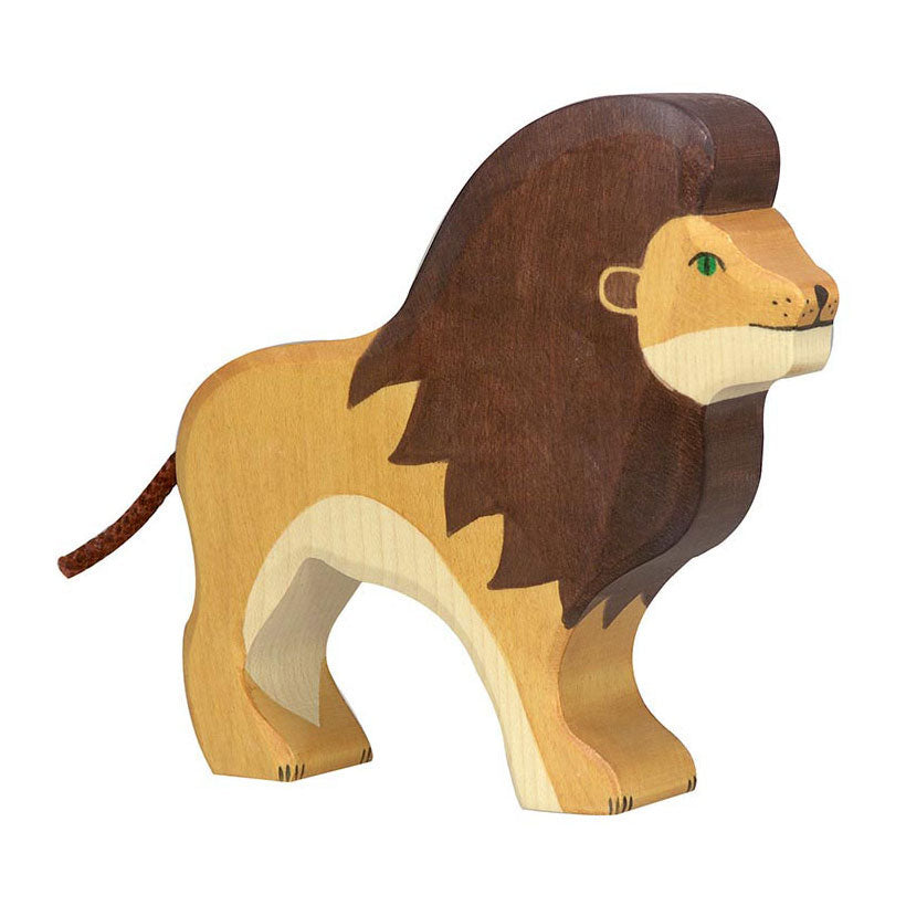 Holztiger Holzlöwe