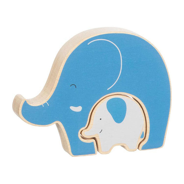 Goki Holzpuzzle stehender Elefant, 2 Stück.