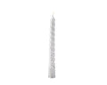 Decoris kerstboomkaars zilver ø1,2x10cm set a 8