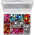 Creativ company https: www.cchobby.nl strasstenen-in-display-box-rond-sterren-harten-d-6-7-9-10-11-12-14-16-mm-blauw-roze-zilver-300-stuk-1-doos