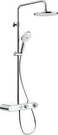 Duravit regendouche systeem shelf 1050 minusflow – thermostatisch – 3 straalsoorten – waterbesparend – chroom wit