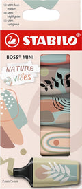 Stabilo boss mini - markeerstift - naturevibes - etui met 5 kleuren