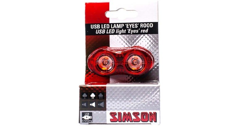 Simson usb led lamp eyes rood 3 lumen