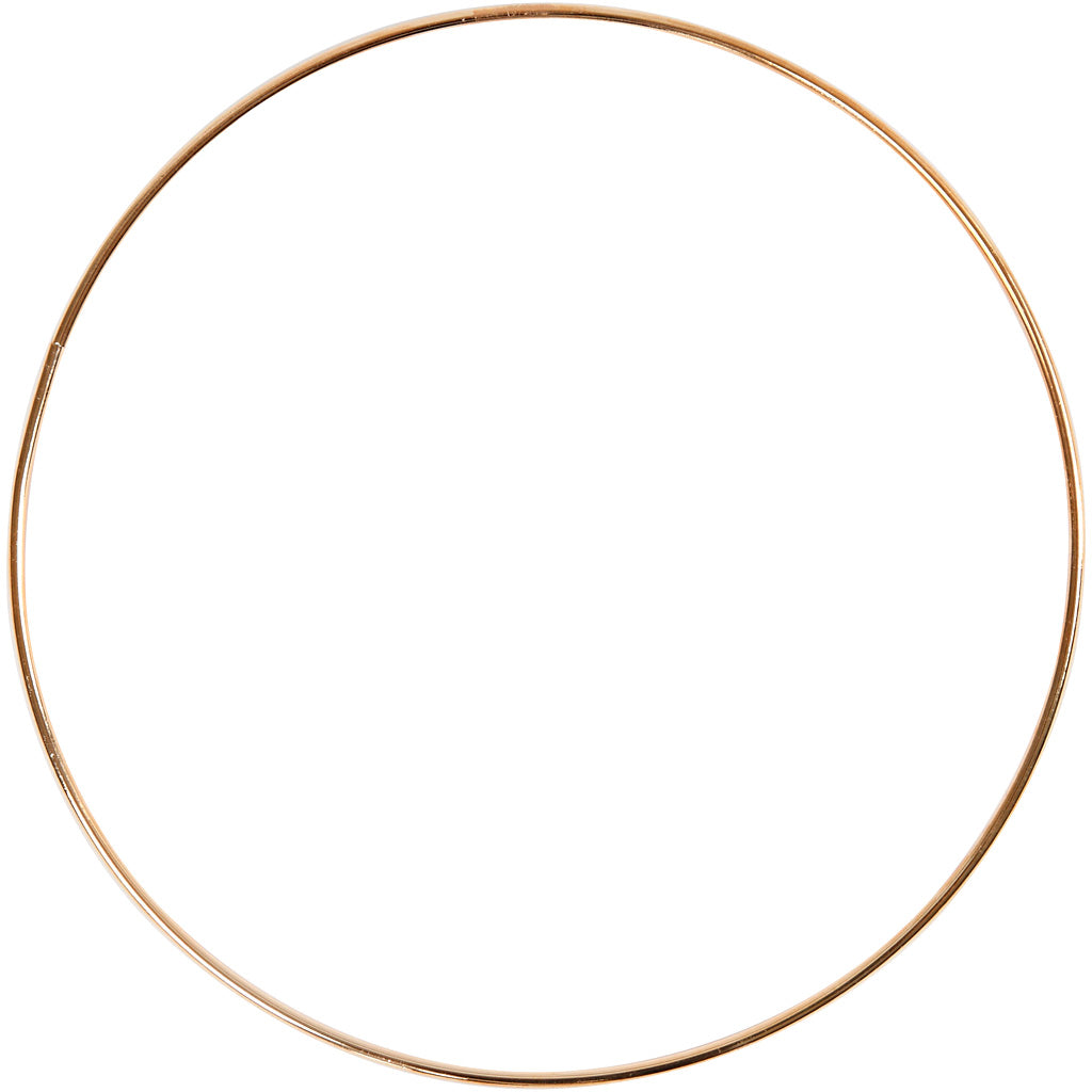 Creativ company metalen draadring goud, 20cm