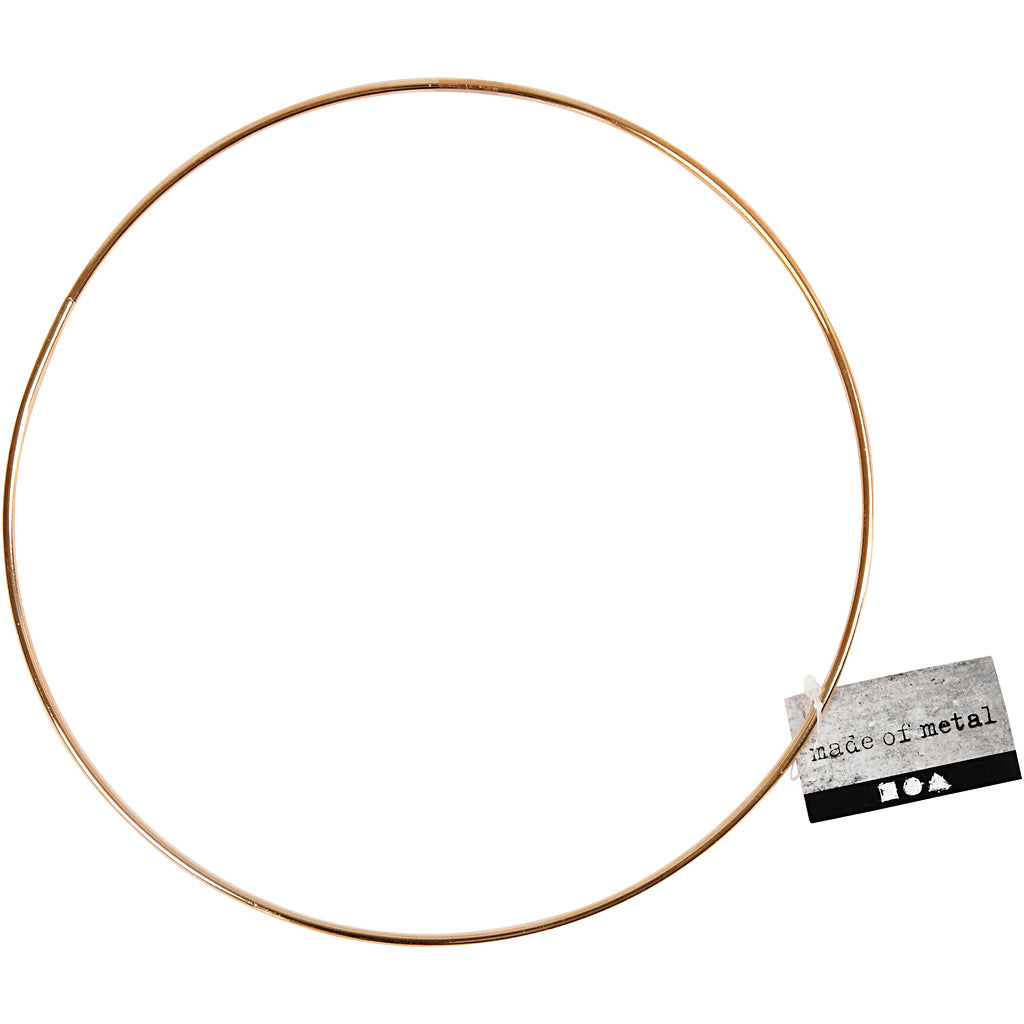 Creativ company metalen draadring goud, 20cm