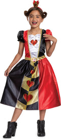Disguise disney - alice in wonderland, hartenkoningin jurk classic, maat xs (3t-4t jaar), meisjes